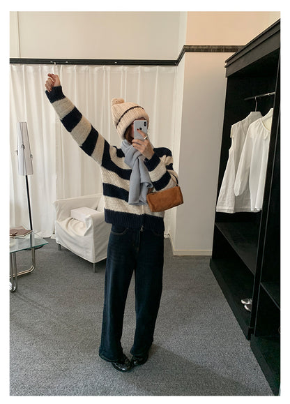 【H5483】實拍S~XL復古加厚水洗直筒牛仔褲251109