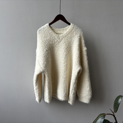 【YK259】實拍冬季慵懒奶呼呼針織毛衣+可拆卸披肩帽子(羊毛12%)251113