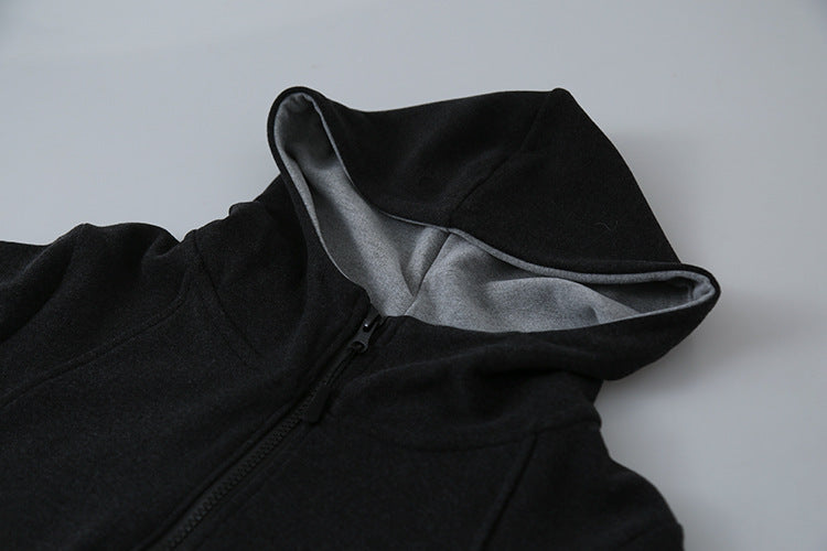 【LD11028】實拍德絨舒適極簡半拉鍊連帽衞衣251124