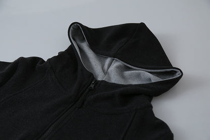 【LD11028】實拍德絨舒適極簡半拉鍊連帽衞衣251124