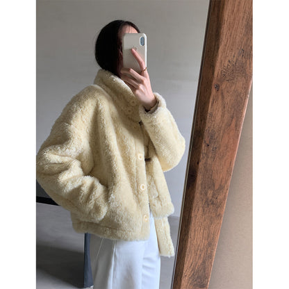 【H5506】實拍 溫柔輕奢皮毛一體保暖仿皮草大衣外套251118