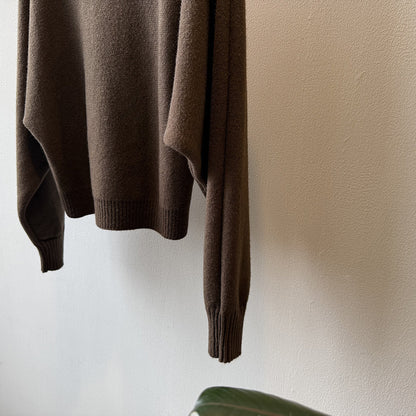 【YP2081】 實拍一字領斜肩慵懶針織毛衣251023