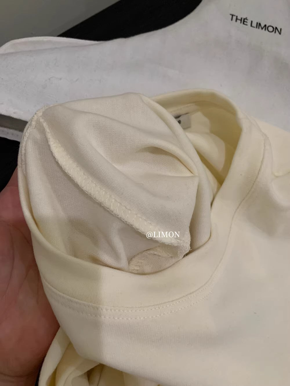 【L9257】實拍檸檬長袖雲朵絨舒適簡約圓領長袖T恤251117