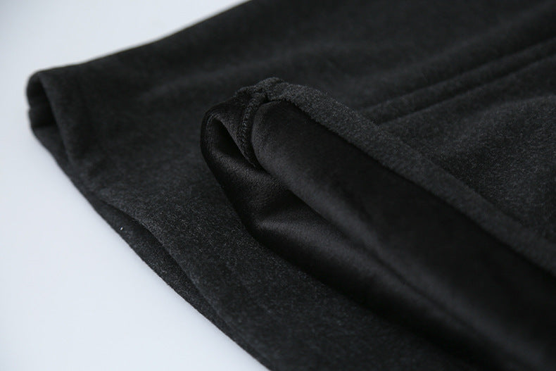 【LD11056】實拍慵懶高級感超修飾微喇叭衛褲251209