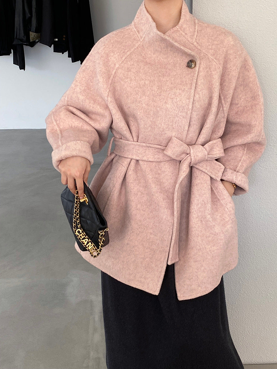 【cimzD6616】實拍高級大氣款雙面羊毛呢廓形外套大衣（100羊毛）251120