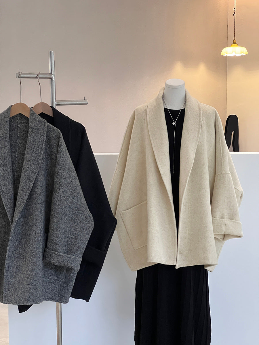 【cimz519】實拍冬天澳羊毛100%雙面呢大衣外套251201