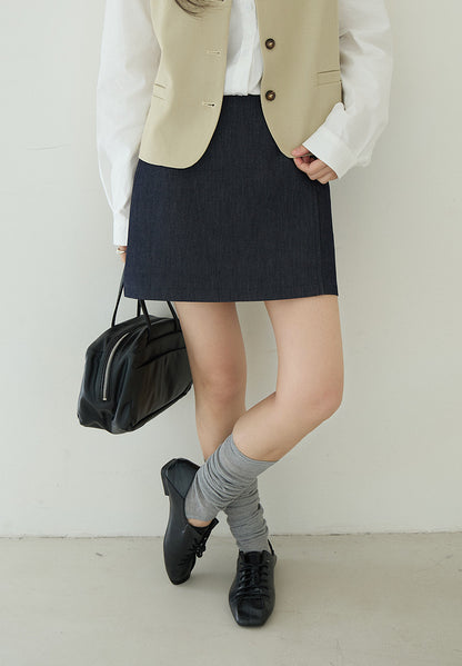 【LD11166】實拍S~XL高腰修身不規則西裝A字短裙/褲裙（內有安全褲）260309