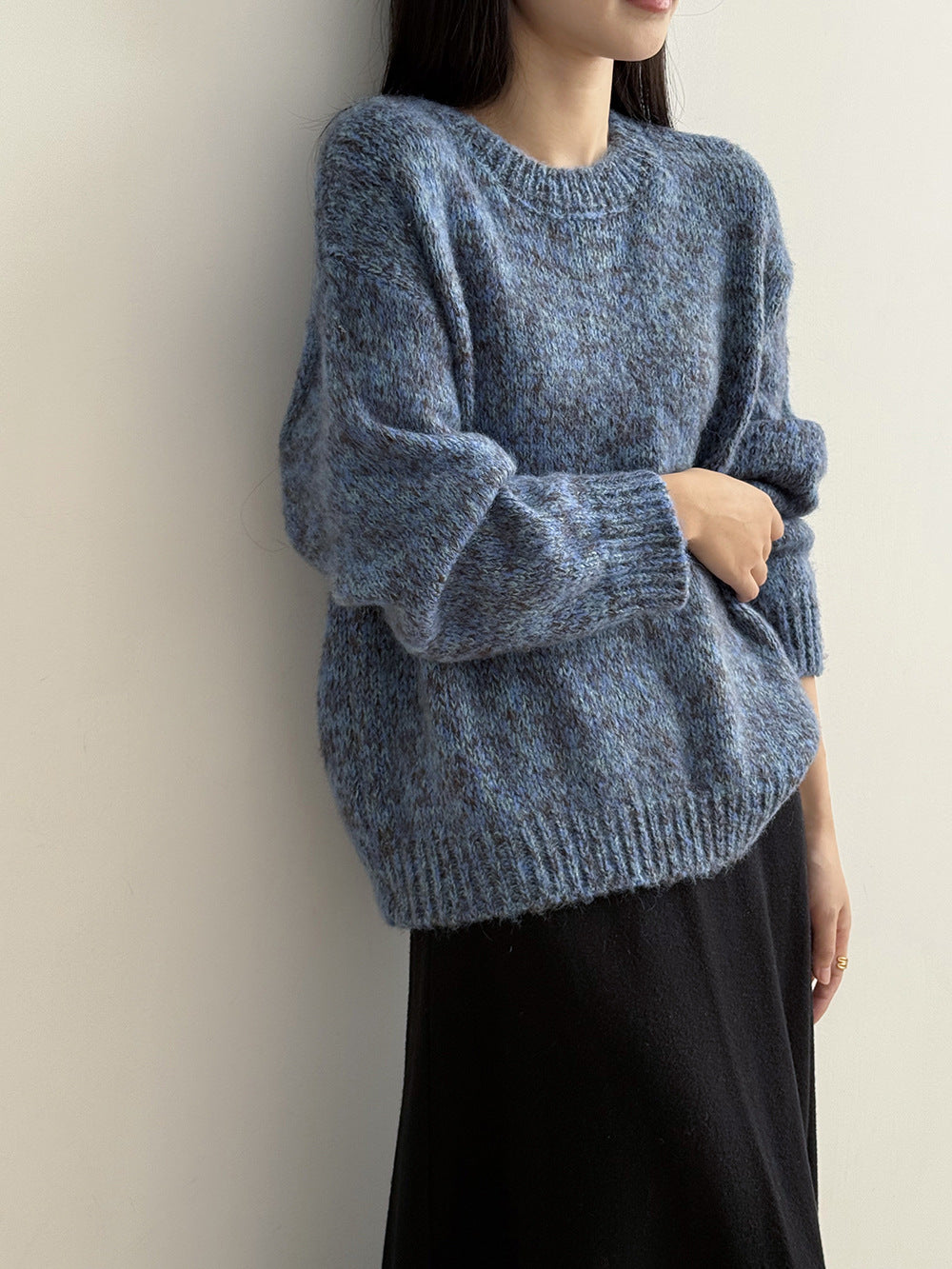 【Y2530】實拍冬季雜色古着針織毛衣(含羊毛6%)251106