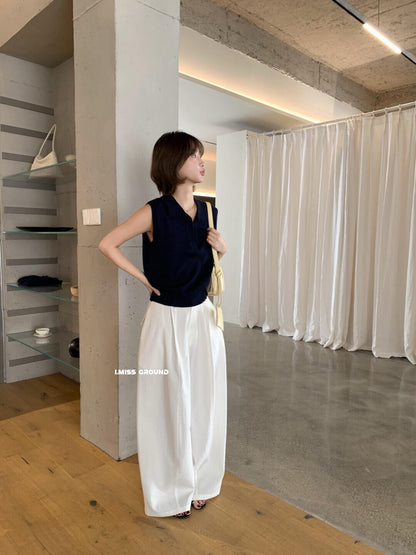 【LR01293】實拍imiss氣質百搭！33%羊毛無袖針織衫260305