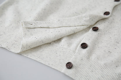 【LD3196】實拍刺繡小花長袖針織小外套250929