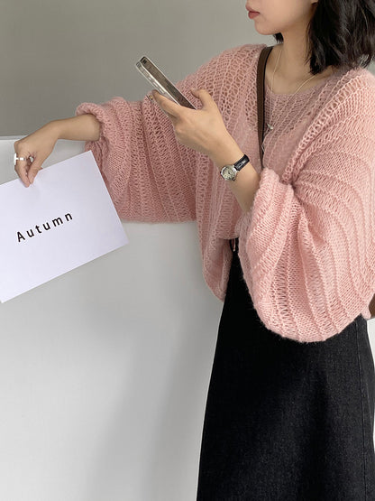 【cim0628】實拍温柔慵懒寬鬆針織薄罩衫（20羊毛）251114