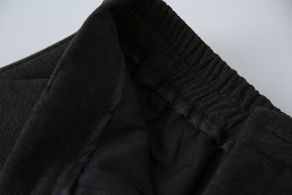 【LD11044】實拍厚款毛呢西裝短褲後鬆緊腰251202