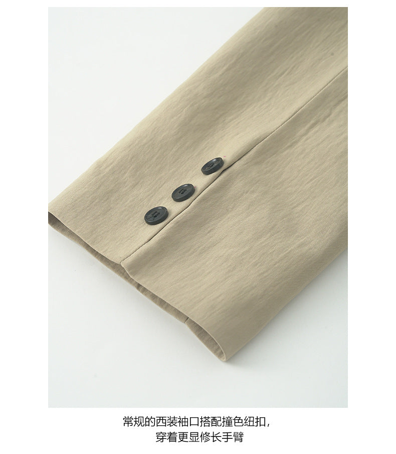 【H5385】實拍韓版秋季顯瘦休閒西裝外套250902