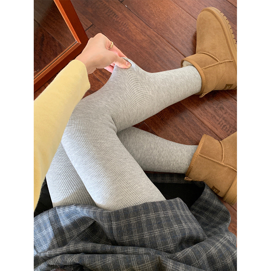 【H5504】實拍高腰收腹彈性超顯瘦連腳內搭褲一般款/加厚款251118