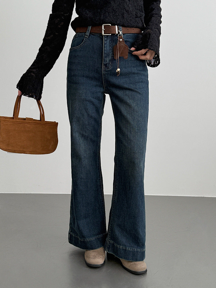 【LD3295】實拍法式喇叭袖加絨蕾絲衫251103