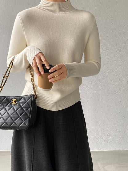 【cimz1190】實拍一體絨加絨加厚保暖小高領針織衫251120