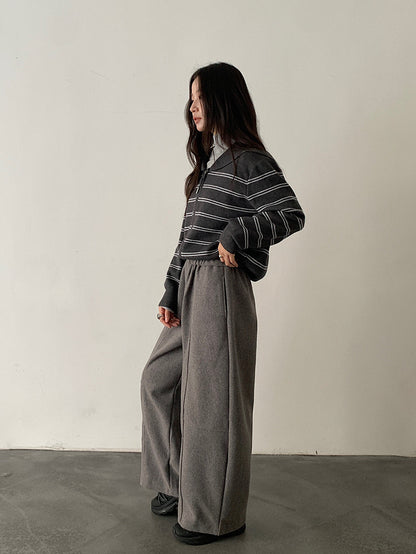 【LD11047】實拍休閒加絨加厚彎刀褲251202