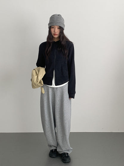 【LD3293】實拍立領雙頭拉鍊衞衣外套251103