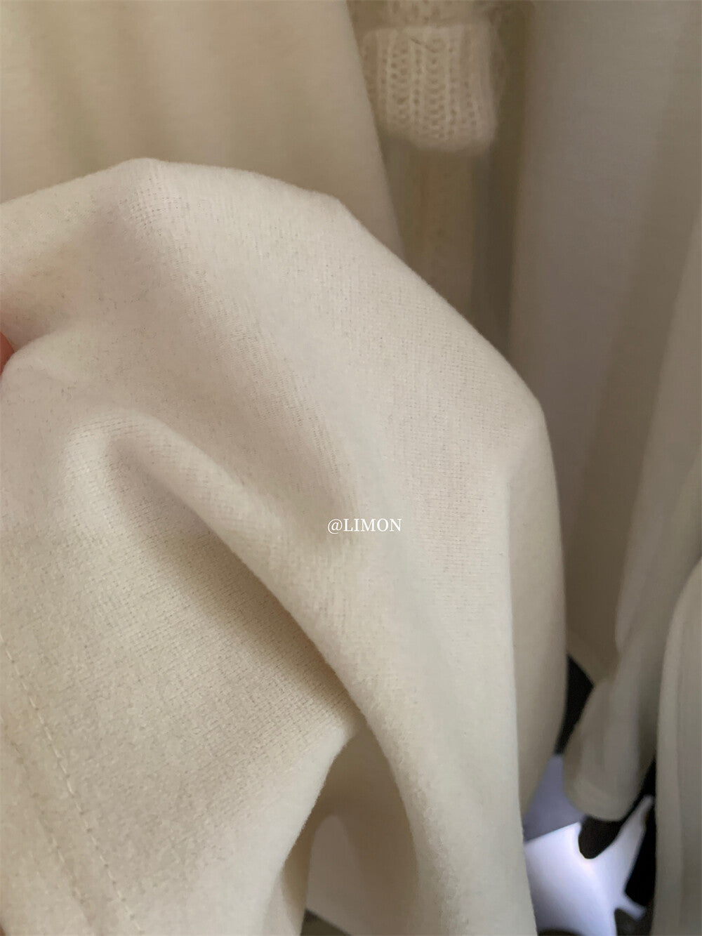 【L1185】實拍檸檬秋冬簡約羊絨抽繩直筒休閒褲251117