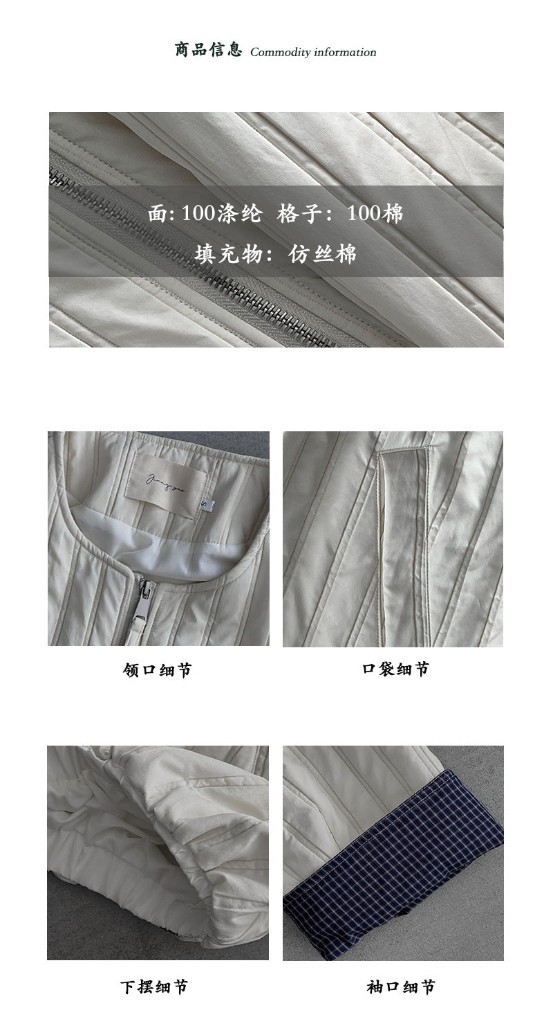 【cimz1706】實拍韓系氣質清新輕薄款棉服外套251120