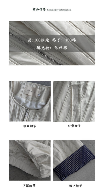 【cimz1706】實拍韓系氣質清新輕薄款棉服外套251120