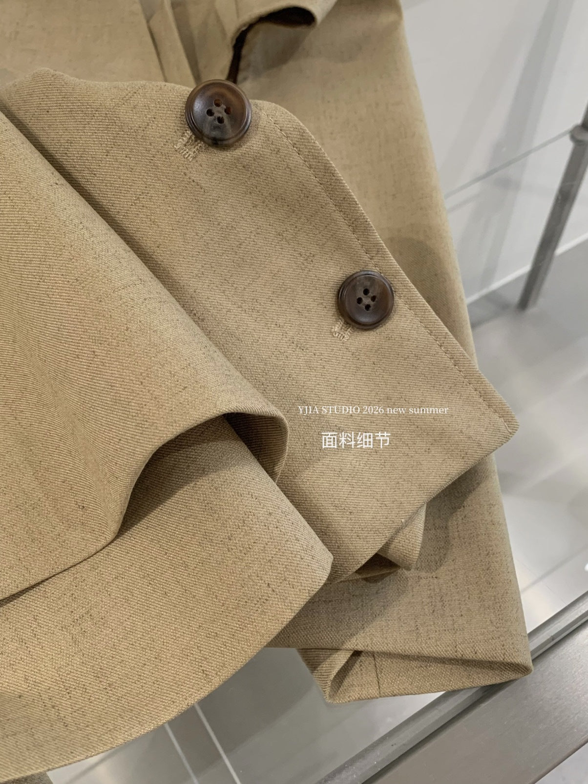 【L9158】Y.JIA老錢風時髦氣場☕夏季V領無袖西裝背心+不規則休閒短褲套裝260706