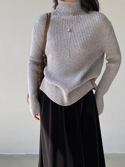 【cimz1388】實拍高領加厚高級感針織毛衣251128