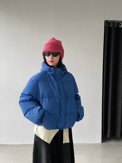 【cimz1728】實拍輕暖90％白鴨絨連帽羽絨外套251201