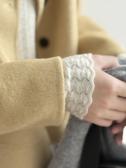 【Y8522】實拍高單氣質簡約綿羊毛呢外套（棉羊毛52%)251106