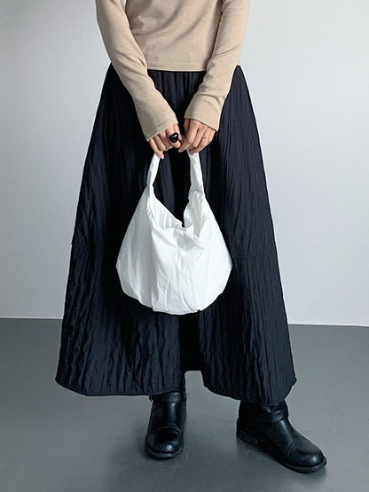 【LD11017】實拍日系加厚棉感保暖高腰花苞裙（左右有口袋）251110