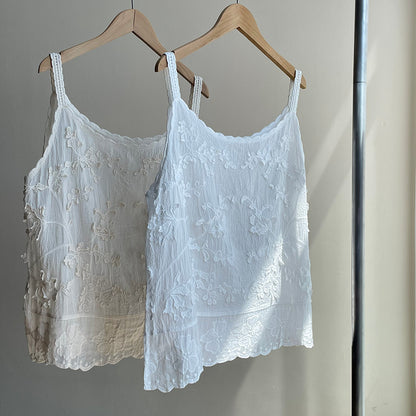 【cimYL201】實拍日系棉質重工刺繡提花背心250410