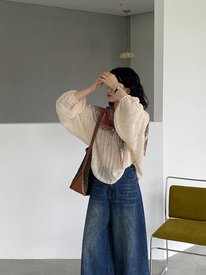 【cim0628】實拍温柔慵懒寬鬆針織薄罩衫（20羊毛）251114