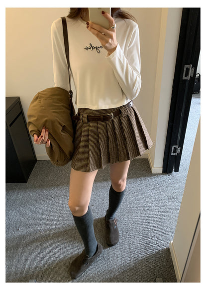 【H5482】實拍磨毛舒適質感刺繡長袖T恤251109