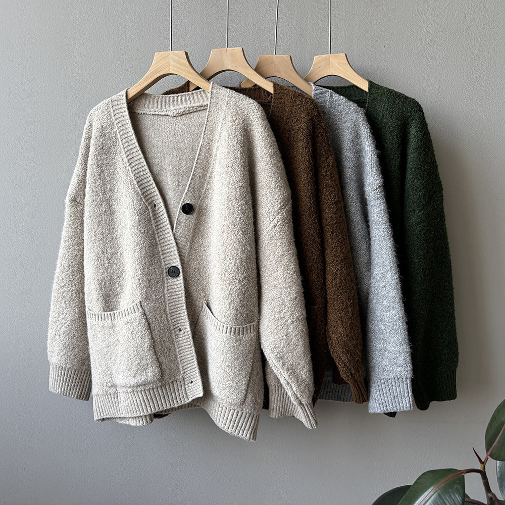 【Y237】實拍慵懶針織毛衣外套(含羊毛6%)251106