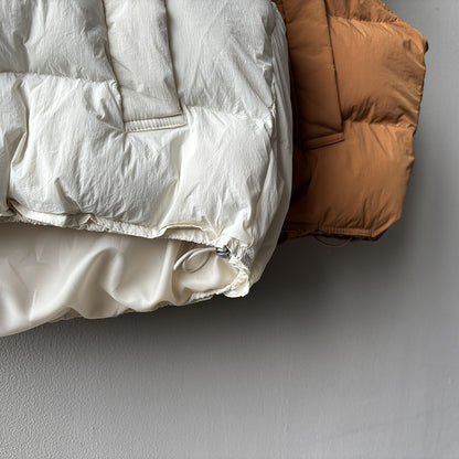 【Y82635】實拍秋冬簡約圓領棉背心251106