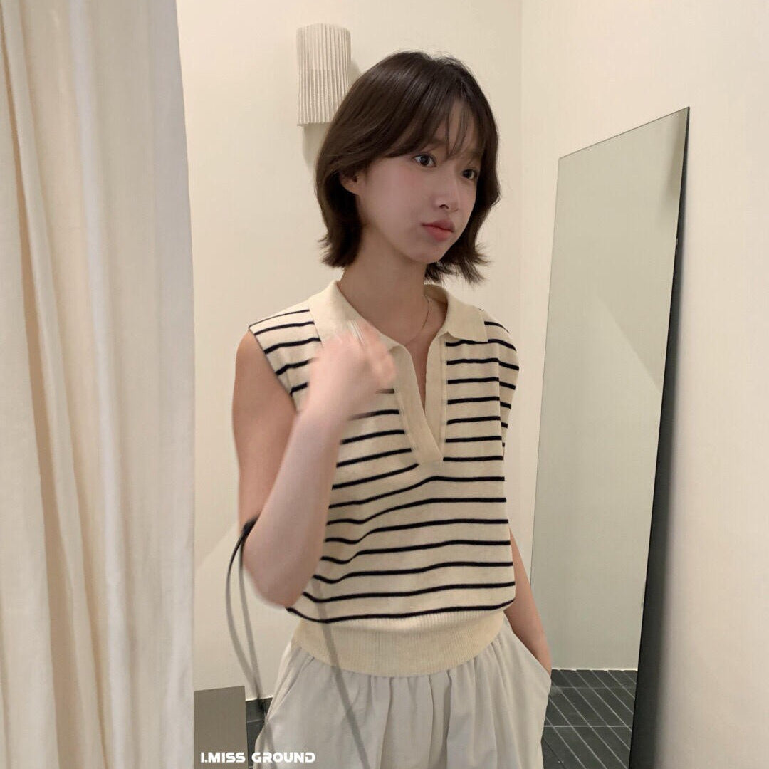 【LR01293】實拍imiss氣質百搭！33%羊毛無袖針織衫260305