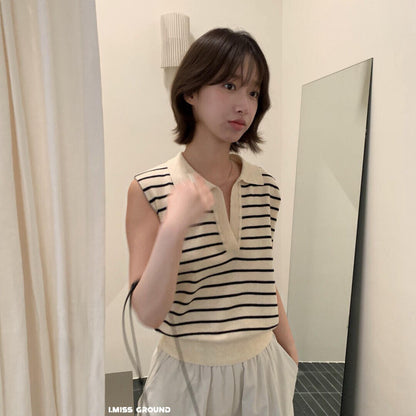 【LR01293】實拍imiss氣質百搭！33%羊毛無袖針織衫260305