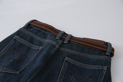 【LD11073】實拍S~XL保暖加絨加厚高腰直筒牛仔褲251209