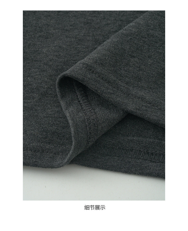 【H5482】實拍磨毛舒適質感刺繡長袖T恤251109