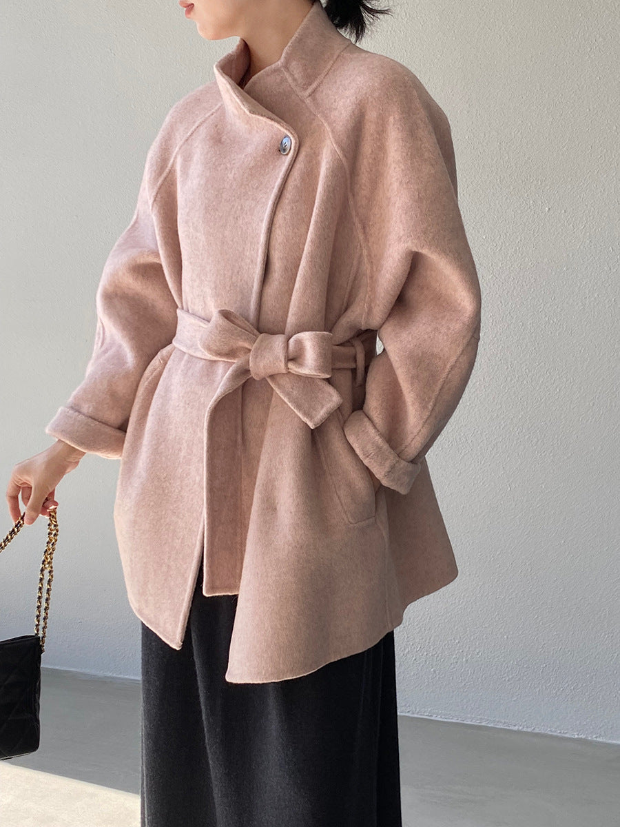 【cimzD6616】實拍高級大氣款雙面羊毛呢廓形外套大衣（100羊毛）251120