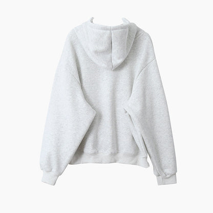 【LD11030】實拍冬季慵懶加絨加厚連帽衞衣外套251124