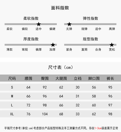 【LD11073】實拍S~XL保暖加絨加厚高腰直筒牛仔褲251209