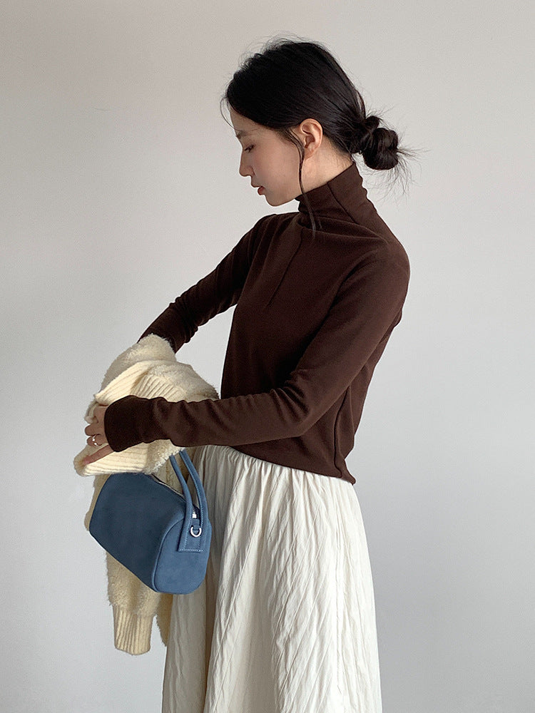 【LD11017】實拍日系加厚棉感保暖高腰花苞裙（左右有口袋）251110