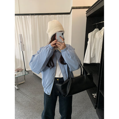 【H5489】實拍復古鋪棉保暖風衣外套251109