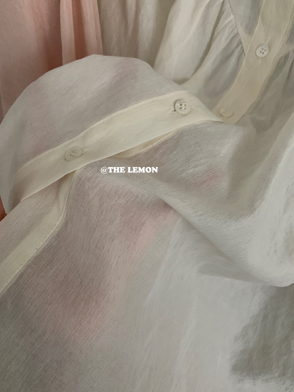 【L6161】實拍檸檬仙氣優雅設計感雪紡襯衫240311