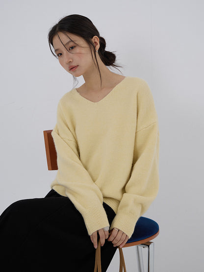 【LD3281】實拍慵懶寬鬆棉羊絨針織毛衣251103