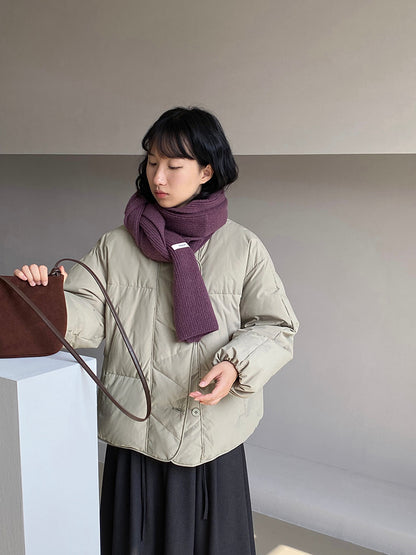 【cimz1010】實拍冬日温暖加厚90％白鴨絨羽絨外套大衣251128