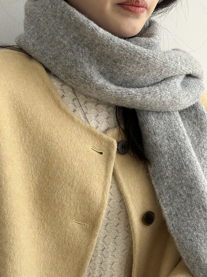 【Y2505】實拍氣質高級感混羊毛針織圍巾251201