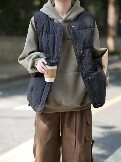 【Y80882】 實拍保暖白鴨絨50%羽絨背心251023