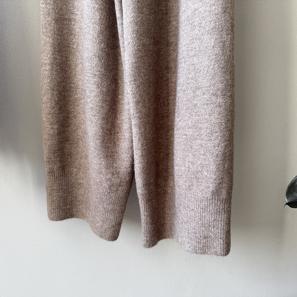 【YP1015】 實拍寬鬆針織毛衣＋休閒針織長褲 套裝251023